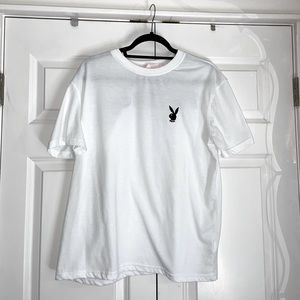 Misguided X Playboy White Tee